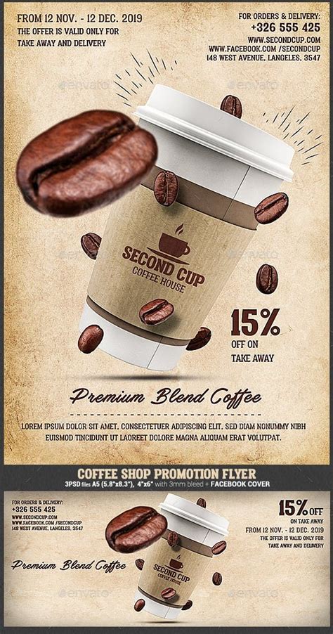 Coffee Shop Promotion Flyer | Coffee advertising, Cafe posters, Coffee ...