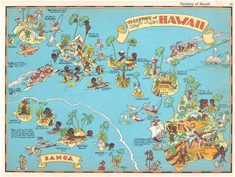 Territory of Hawaii. / Samoa.: Geographicus Rare Antique Maps