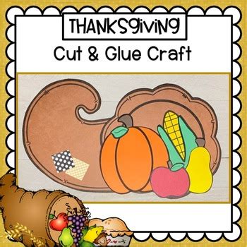 Thanksgiving Craft | Cornucopia Craft | Thanksgiving Feast Craft