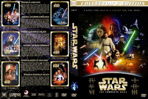 Star Wars - The Complete Saga - Movie DVD Custom Covers - Star Wars ...