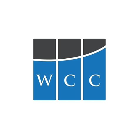 WCC letter logo design on WHITE background. WCC creative initials ...