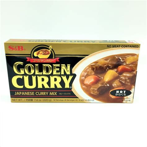 Japanese Curry Mix -S&B Golden Curry -Hot 220g - Walmart.com - Walmart.com