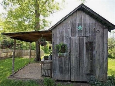 Potted Flowers For Garden | Rustic shed, Shed with porch, Backyard sheds