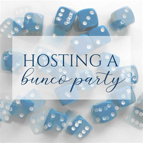 Planning a Bunco Party - Sweet Humble Home bunko