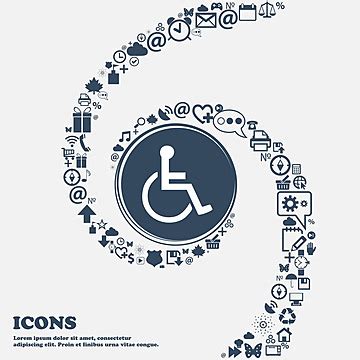 Disability Icon Disability Symbol Vector Vector, Disability, Symbol, Vector PNG and Vector with ...