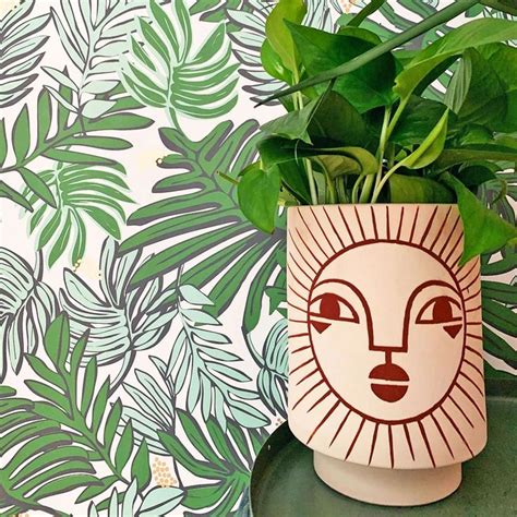 Emuna Kaya Face Pot by Justina Blakeney® | Jungalow® | Painted plant pots, Painted pots diy ...