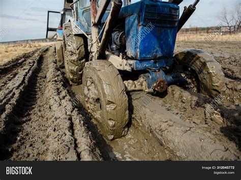 Tractor Stuck Mud On Image & Photo (Free Trial) | Bigstock