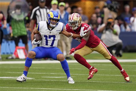 Rams wide receiver Puka Nacua sets NFL single-game rookie record with 15 catches in loss to 49ers