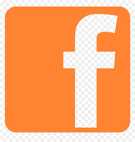 Facebook Icon Orange Png, Transparent Png - vhv