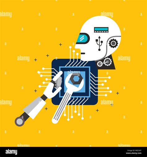 head robot tools process technology Stock Vector Image & Art - Alamy
