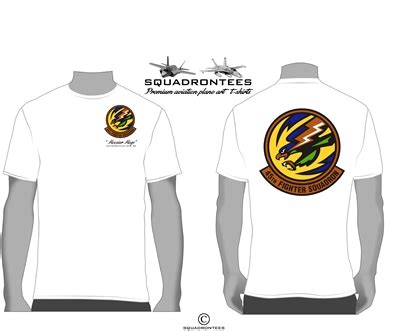 45th Fighter Squadron Logo Back Squadron T-Shirt- USAF Licensed Product