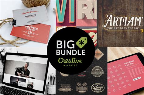 Impressive Design Bundle by Creative Market with more than 100 Design ...