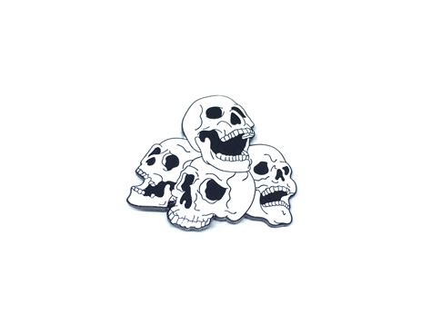 Halloween Pile of Skull Enamel Pin | FINOX