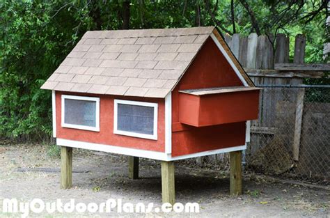 DIY Chicken Coop with Nesting Boxes | MyOutdoorPlans | Free Woodworking Plans and Projects, DIY ...