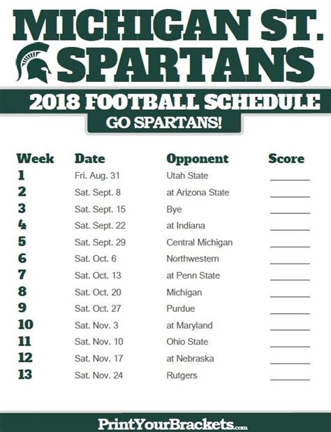 Michigan State University Football Schedule 2024 - Bucs Schedule 2024