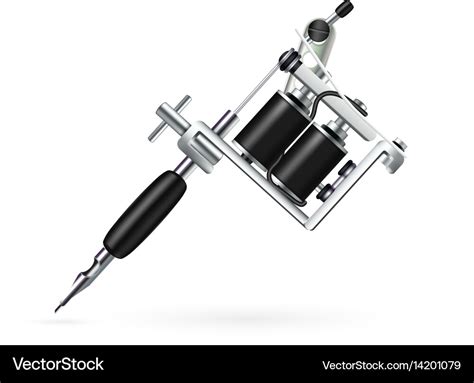 Realistic tattoo machine Royalty Free Vector Image