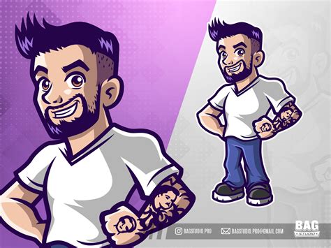 Tattoo Guy Mascot by Horacio Velozo on Dribbble