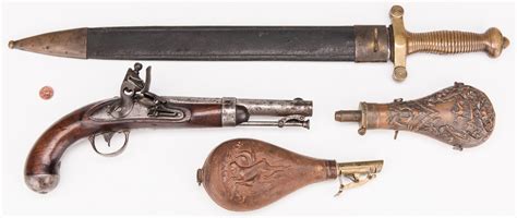 Lot 521: 4 Charles H. Boyd Civil War Era Military Weapons/Flasks | Case Auctions