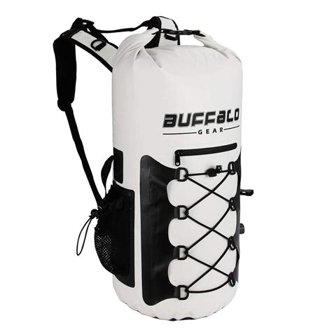 Buffalo Gear Portable Insulated Backpack Cooler Bag - Hands-Free and Collapsible, Waterproof and ...