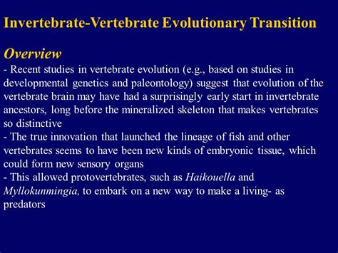 Origin and Diversification of the Vertebrates - ppt video online download