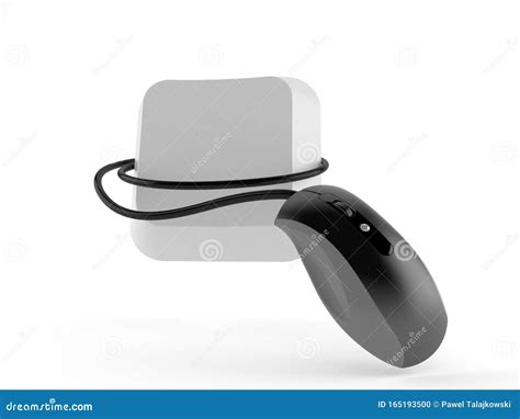 Computer Key with Computer Mouse Stock Illustration - Illustration of ...