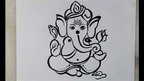 How To Draw Lord Vinayagar