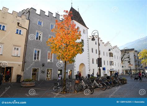 The Centre of Bressanone. Brixen / Bressanone is a Town in South Tirol in Northern Italy. South ...