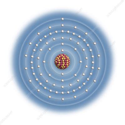 Gold, atomic structure - Stock Image - C023/2585 - Science Photo Library