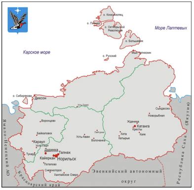 Taymyr Peninsula Map