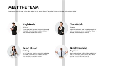 Meet The Team Powerpoint Template