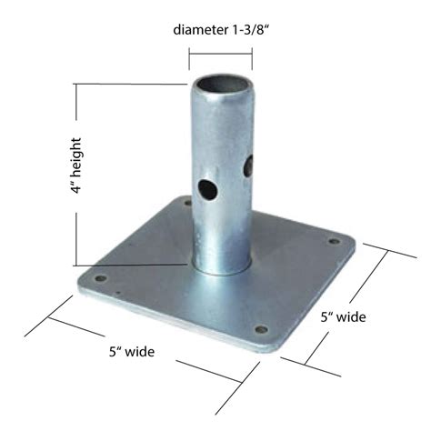 Steel Base Plate - Badger Ladder & Scaffold