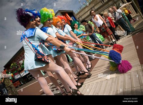 Some of the performers at Brighton Pride in the UK Stock Photo - Alamy