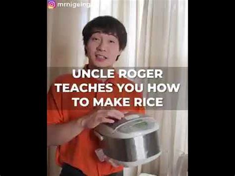 Uncle Roger Teaches How To Cook Rice - YouTube