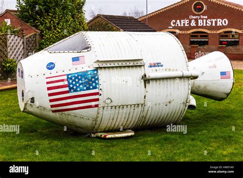 NASA space rocket pod landing pod back to Earth pod space shuttle escape pod Stock Photo - Alamy