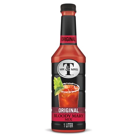 Mr & Mrs T Original Bloody Mary Mix, 33.8 fl oz, Bottle - Walmart.com