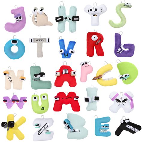 26 Letter Alphabet Plush Toys, Plushies, Soft and Cuddly,Preschool ...