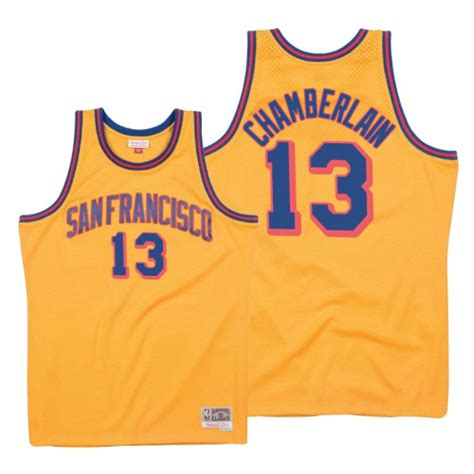 Wilt Chamberlain San Francisco Warriors #13 Hardwood Classics 1962-63 ...