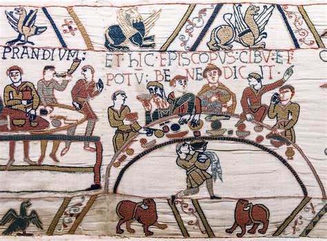 Restr:Bayeux Tapestry scene43 banquet.jpg - Wikipedia