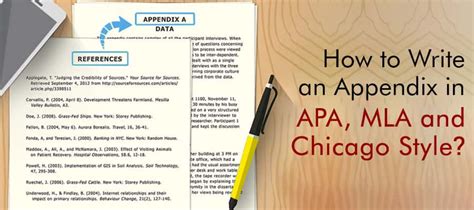 How to Write an Appendix in APA, MLA and Chicago Style?