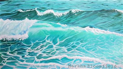 Waves in colour pencil | Color pencil drawing, Wave drawing, Casual art