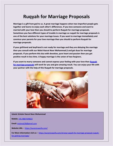 Strong Ruqyah For Marriage Proposal – Ruqyah For Getting Marriage by Quranic Wazifa - Issuu