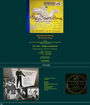The Desert Song (English Operetta) - Sigmund ROMBERG - RCA Victor 1948 : Frances GREER - Gesang ...