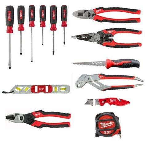 Milwaukee 48-22-0100 Electrician's Starter Hand Tool Kit | Hand tool ...