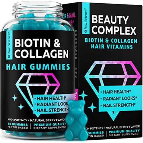 Snagshout | S RAW SCIENCE Hair Growth Vitamins for Women & Men – Biotin, Collagen, B7 Vitamins ...