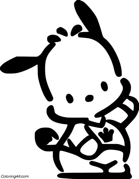 Easy Pochacco Coloring Page - ColoringAll