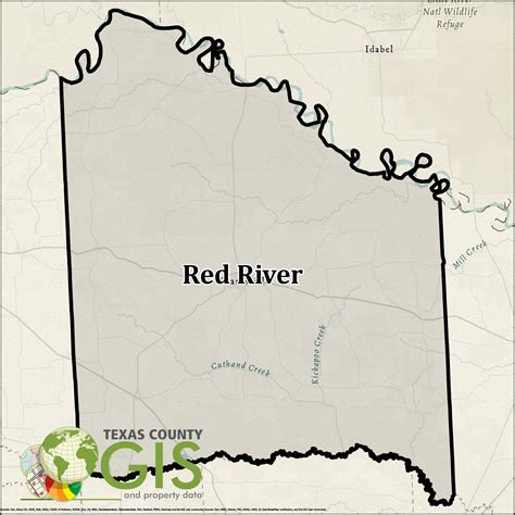 Red River County Shapefile and Property Data - Texas County GIS Data