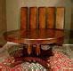 Round Mahogany Dining Room Table with Leaves | 60 Round Dining Table ...