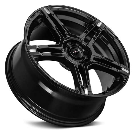 FOCAL® 451BM F-51 Wheels - Gloss Black with CNC Milled Accents and Clear-Coat Rims