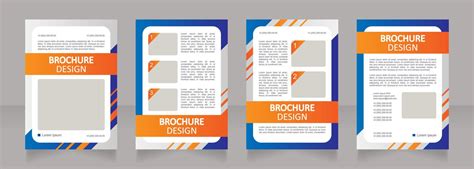 Financial services for bank customers blank brochure layout design 4813407 Vector Art at Vecteezy