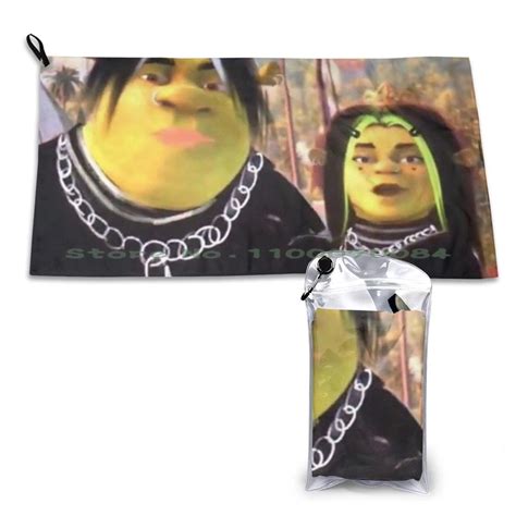 Eboy Shrek And Egirl Fiona Quick Dry Towel Gym Sports Bath Portable ...